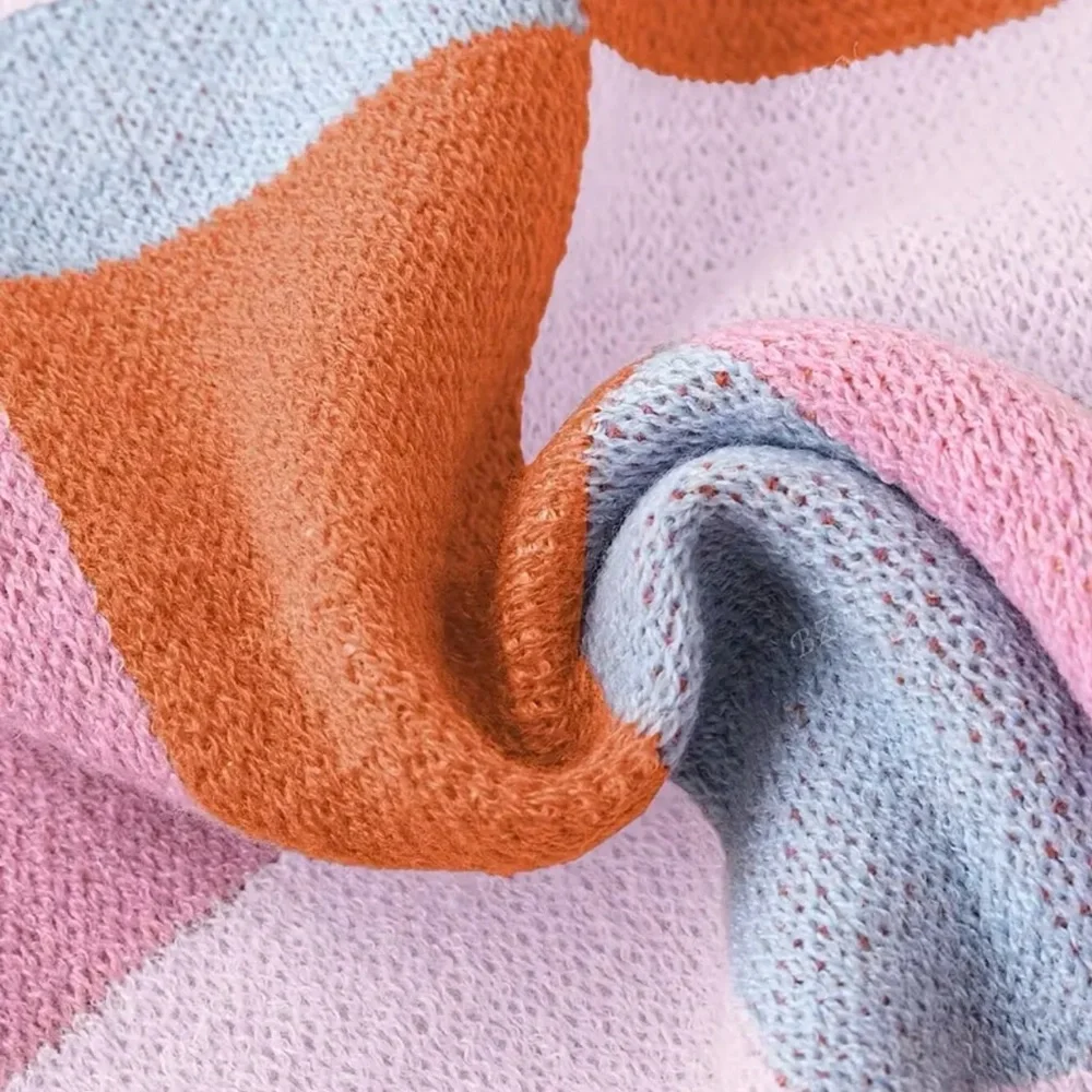 ⭐️Colorful Checkered Knit Top - Picture 3 of 4